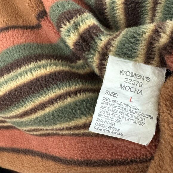 Woolrich Large Shacket Jean Jacket Fleece Lined Button Chore Barn Western Womens - Picture 6 of 16